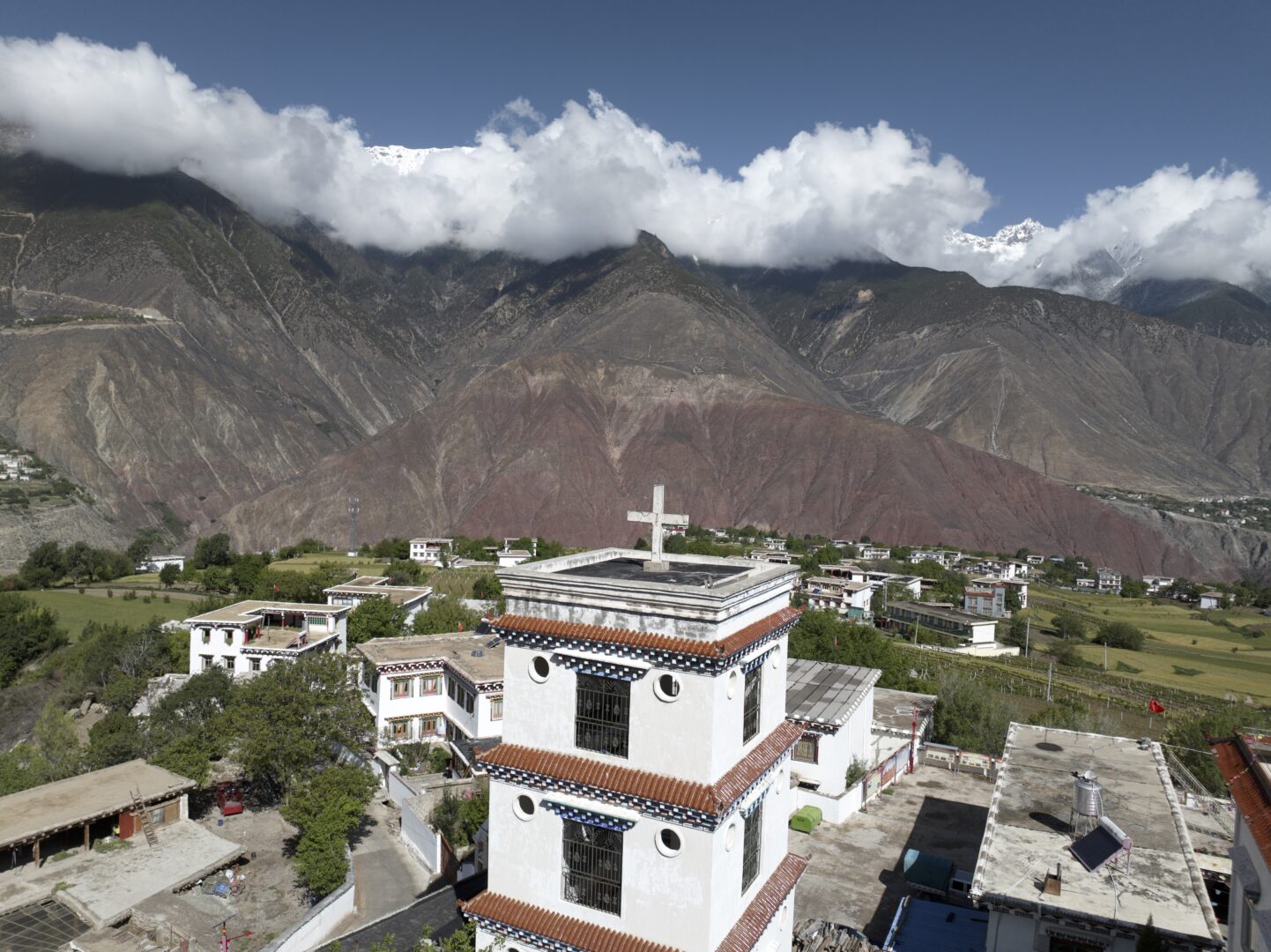 Chamdo — Rural Tibet, and a Church Beside a Salt Field