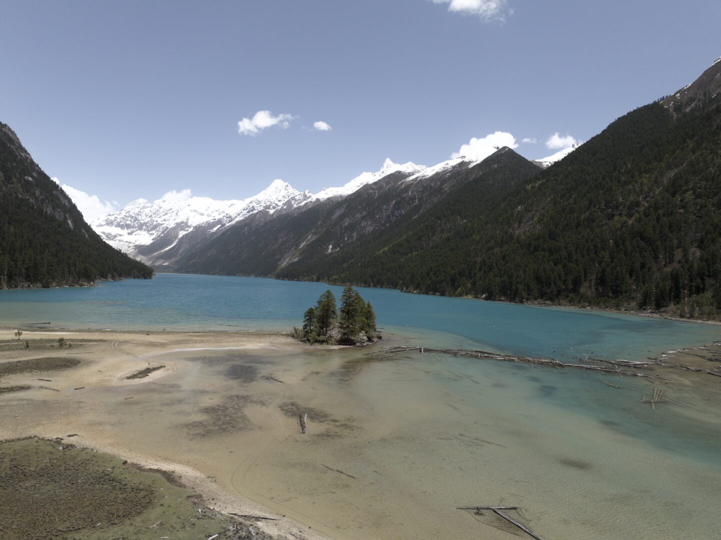 Pagsum Lake — A Monastery on an Island in a Sacred Lake