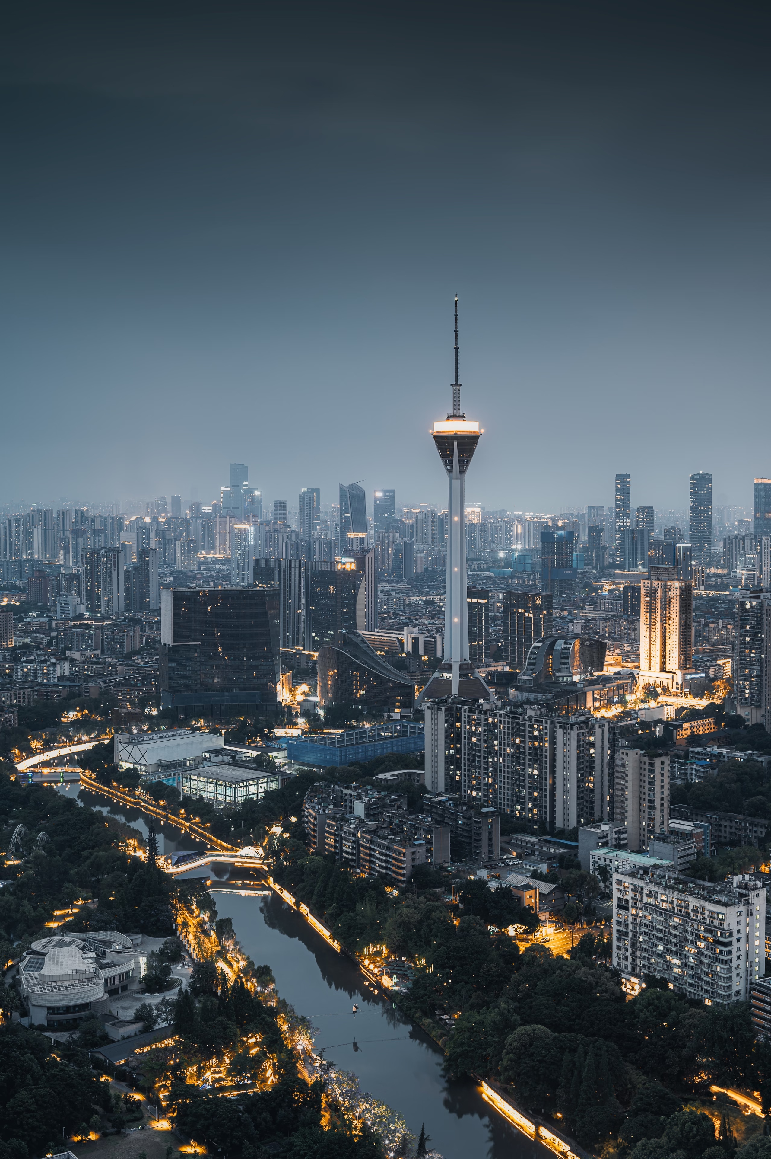 Jinjiang River Night Walk in Chengdu — Lights, Water, and the City After Dark