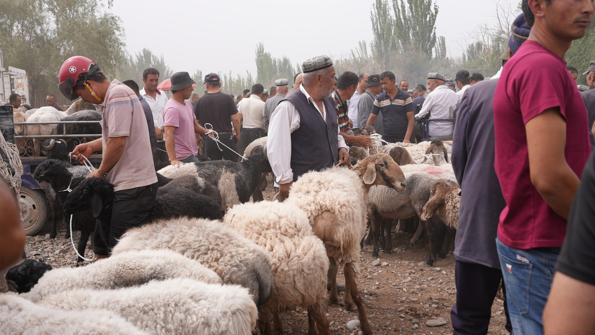 Rural Kashgar — Eating at the Roadside