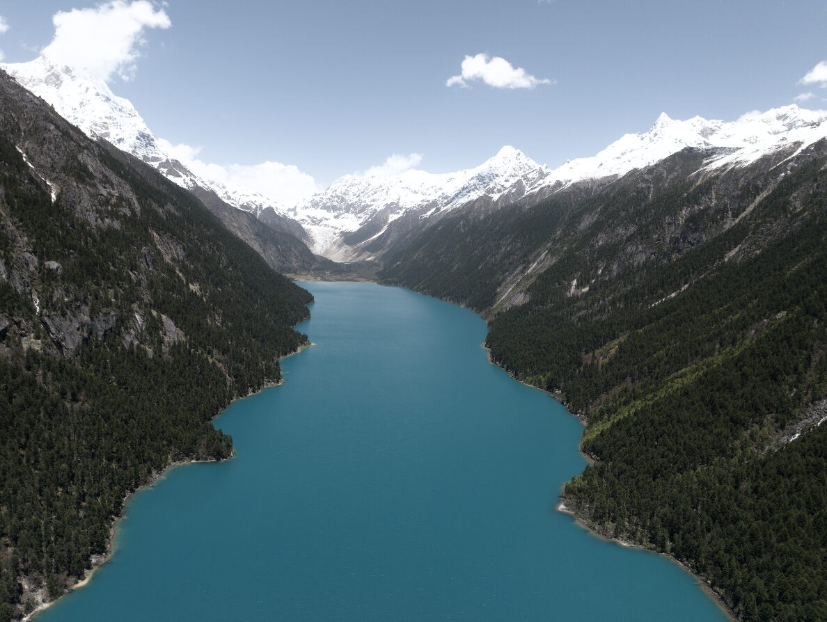 Pagsum Lake — A Monastery on an Island in a Sacred Lake