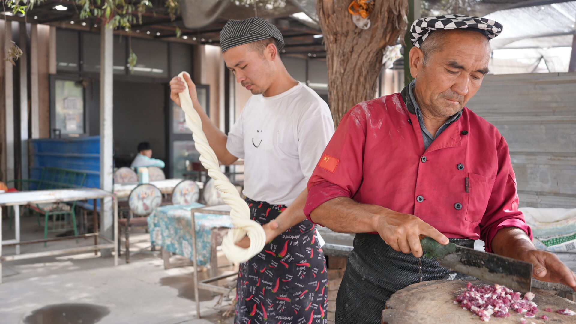 Rural Kashgar — Eating at the Roadside