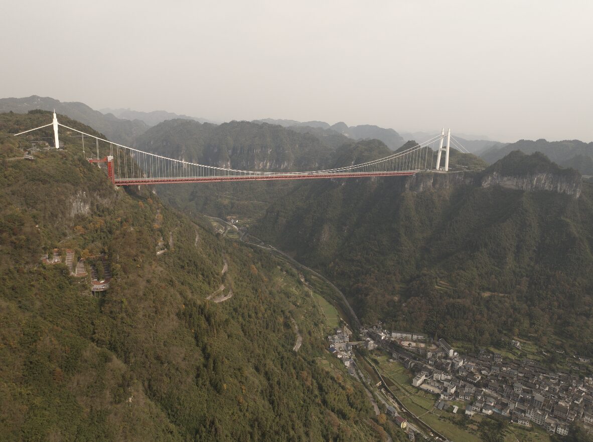 The Aizhai Bridge — Tunnel to Tunnel, 336 Metres Up